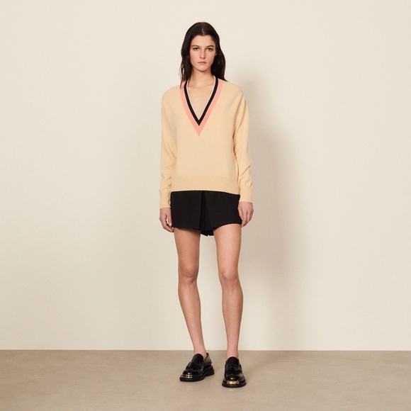 Sandro Wool and cashmere sweater T2/M - Picture 5 of 12